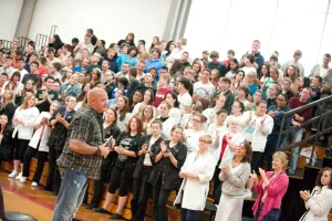 Sharing my heart to inspire teens through high school assemblies